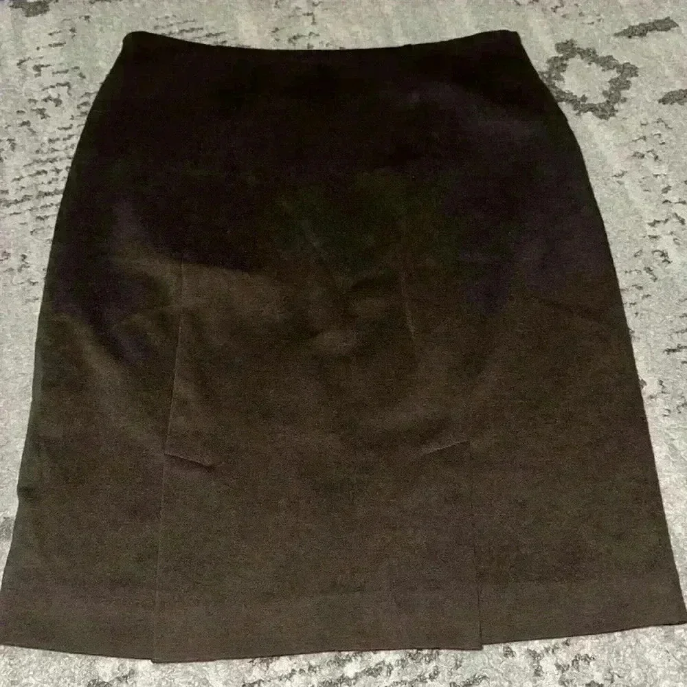Michael Kors Skirt Dark Brown Gold Zipper size‎ 8